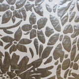 Metallic Floral Brocade - Silver