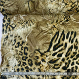 Cheetah/Jean Printed Linen - Beige/Brown