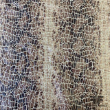 Laminated Animal Printed Heavy Linen - Beige/Brown