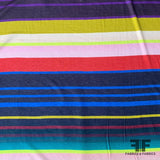 Light-Weight Striped Cotton Jersey Knit - Multicolor