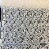 Slightly Corded Lace Netting - Ivory