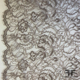French Chantilly Lace Slight Cording - Biege