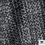 Wool Tweed Suiting - Black/White