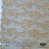 French Swirl Floral Chantilly Lace - Nude