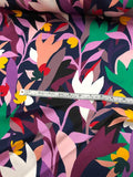 Prabal Gurung Modern Floral Printed Silk Charmeuse - Multicolor