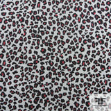 Cheetah Printed Silk Chiffon - Grey/Black