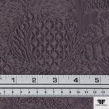 Lilac colored novelty wool fabric from Italy