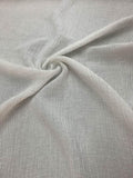 Italian Heavy Weight Ruched Cotton - White