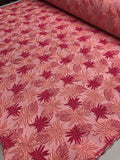 Christian Siriano Italian Metallic Floral Silk Brocade - Magenta / Pale Pink