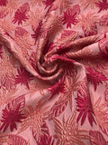 Christian Siriano Italian Metallic Floral Silk Brocade - Magenta / Pale Pink