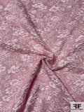 Christian Siriano Italian Metallic Floral Brocade - Frosty Pink