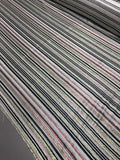 Christian Siriano Italian Metallic Striped Brocade - Lime / Blue / Pink / Silver