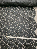 Christian Siriano Mosaic Geometric Novelty Embroidered Netting - Black