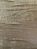 Italian Diagonal Striped Cut Velvet - Gold / Black