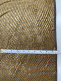Italian Diagonal Striped Cut Velvet - Gold / Black