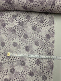 Berry Clusters Printed Silk Chiffon - Purple / White