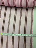 Striped Printed Crinkled Silk Chiffon - Lilac / Maroon