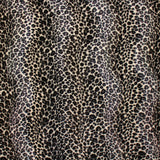 Leopard Print Faux Fur - Black/White/Grey