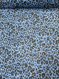 Jaguar Printed Silk Chiffon - Indigo / Black