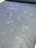 Fireworks Printed Silk Chiffon - Navy / Purple