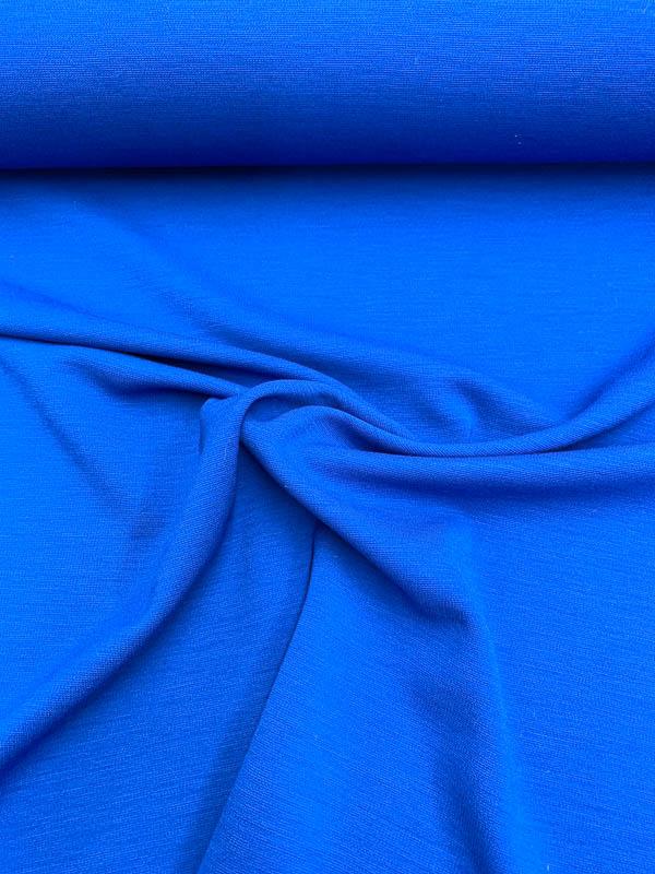 Italian Cotton Cashmere Jersey Knit in Royal Blue