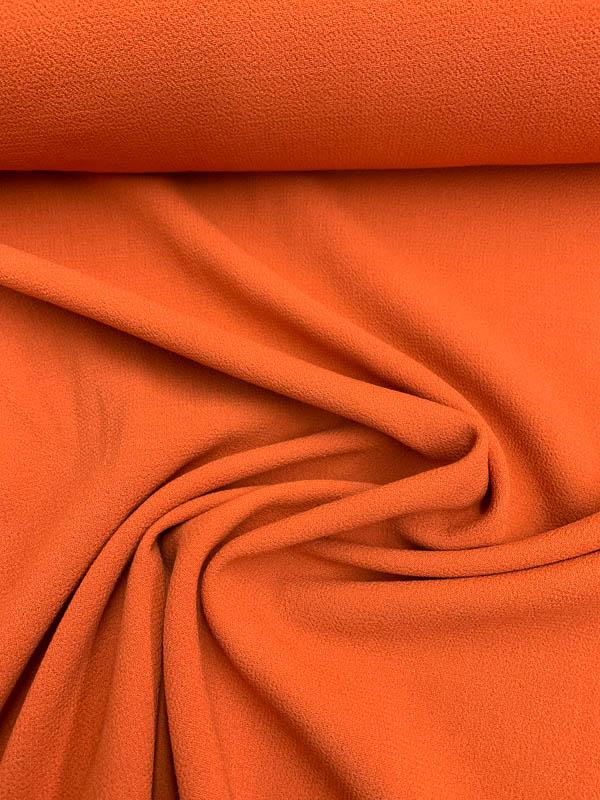 Italian Quality Double Wool Crepe - Deep Orange