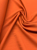 Italian Quality Double Wool Crepe - Deep Orange