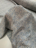 Mini Dotted Printed Silk Georgette - Blue / Black / Grey