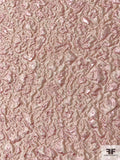 Italian Abstract Textured Metallic Novelty Brocade - Powder Pink