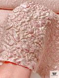 Italian Abstract Textured Metallic Novelty Brocade - Powder Pink