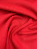 Twill Wool Coating - Red