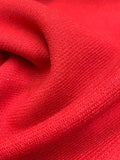 Twill Wool Coating - Red
