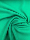 Twill Wool Coating - Emerald Green