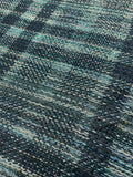 Italian Novelty Plaid Tweed with Lurex - Blue / Navy / Grey