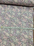 Abstract Floral Field Textured Brocade - Pink / Lilac / Lavender / Grey