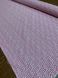 Quadrille Pattern Brocade - Pink / Off-White