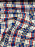 Plaid Cotton Shirting - Red / White / Blue / Yellow