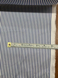 Italian Striped Cotton Shirting - Blue / White