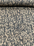 Italian Cheetah Mohair-Like Wool Coating - Black / Brown
