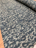 Italian Cheetah Mohair-Like Wool Coating - Black / Brown