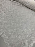 Graphic Seashells Burnout Velvet - White