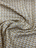 Basketweave Chanel-Like Tweed - Yellow / Beige / Grey