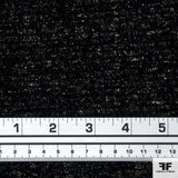 Metallic Wool Tweed - Black