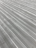 Horizontal Striped Brocade - Grey / White