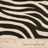 Zebra Print Silk Wool - Black/White