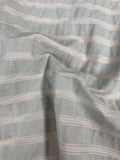 Horizontal Striped Brocade with Lurex - Soft Pink / Grey / Silver