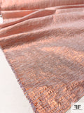 Novelty Lamé with Slight Texture - Rose Gold
