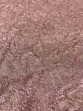 Wavy Textured Brocade - Dusty Metallic Pink