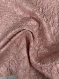 Wavy Textured Brocade - Dusty Metallic Pink