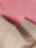 Hammered Look Double-Sided Brocade - Pink / Taupe